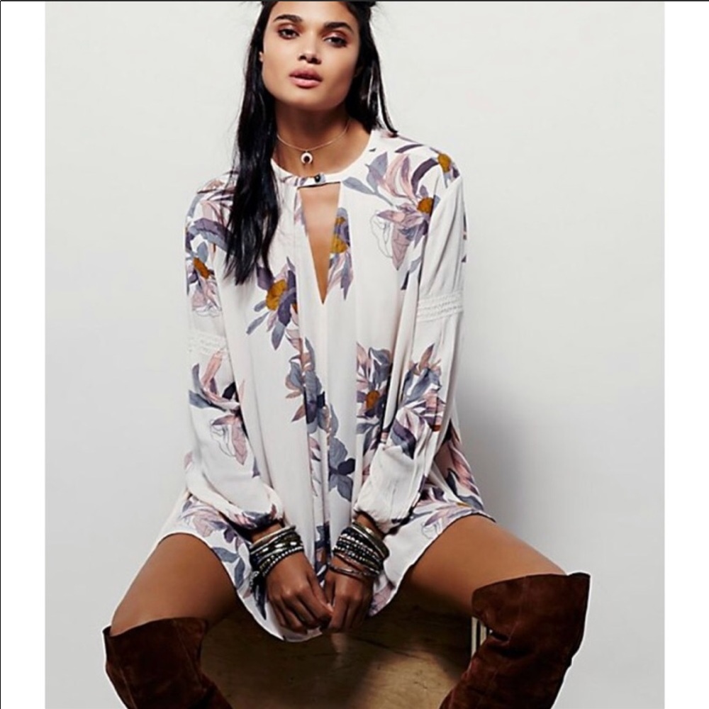 Free People Tree Swing Tunic Size Small - Picture 2 of 8